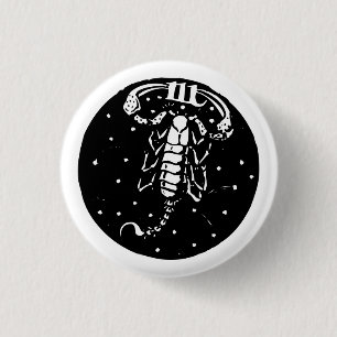 Skorpions-Knopf Button