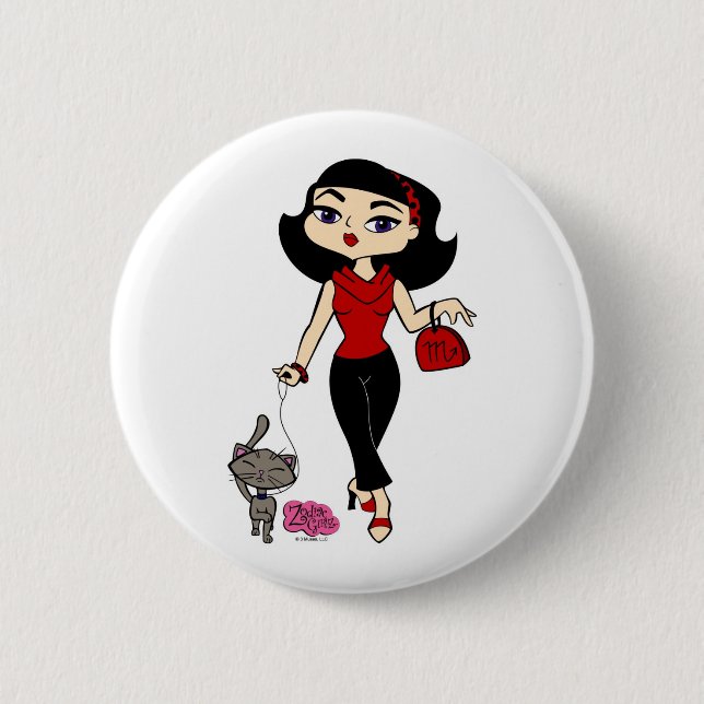 Skorpions-Knopf Button (Vorderseite)