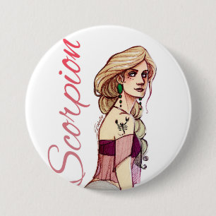 Skorpions-Knopf Button