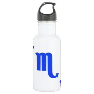 Skorpions-Muster-Blau Edelstahlflasche