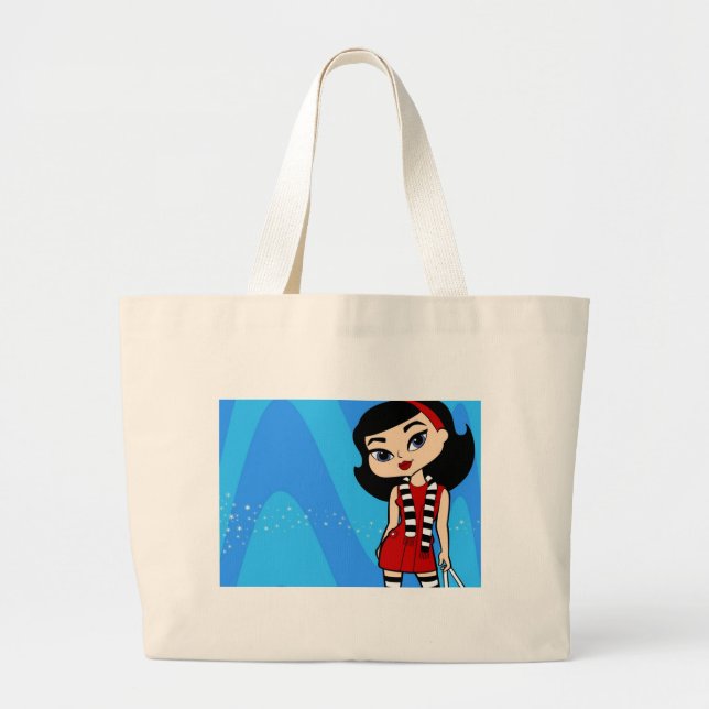 Skorpions-Taschen-Tasche Jumbo Stoffbeutel (Vorne)