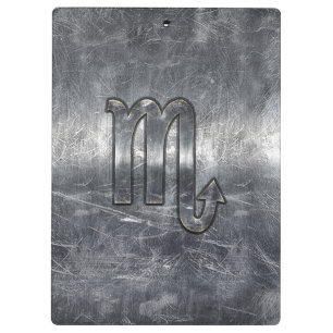 Skorpions-Tierkreis-Symbol in der Klemmbrett