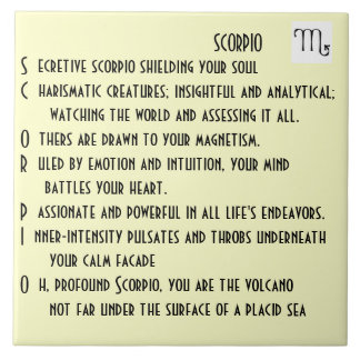 Skorpionsgedicht Fliese