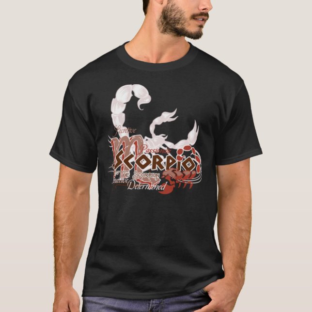 Skorpionshoroskoptierkreis-Zeichent-shirt T-Shirt (Vorderseite)