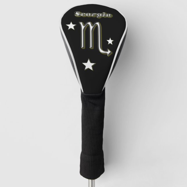 Skorpionssymbol Golf Headcover (Vorderseite)