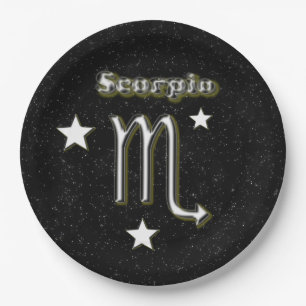 Skorpionssymbol Pappteller