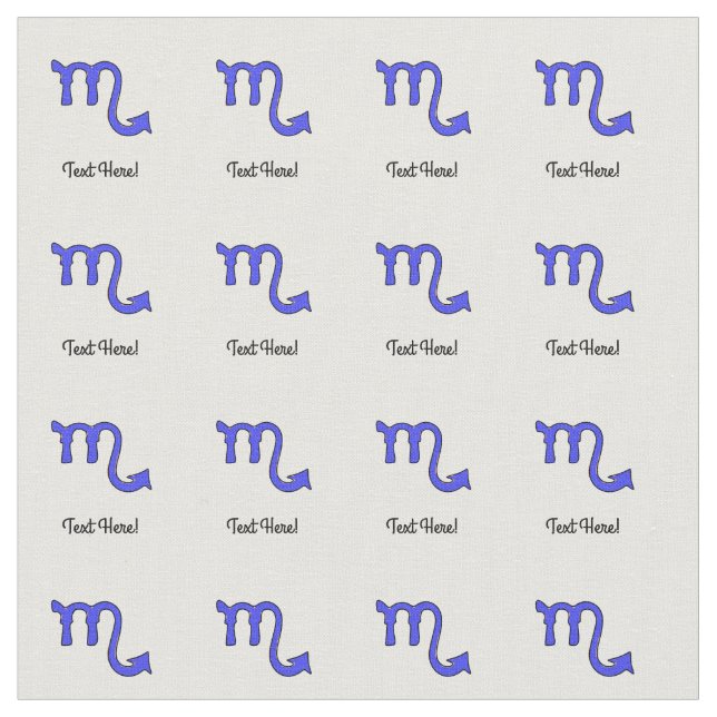 Skorpiosymbol Stoff (Nahaufnahme)