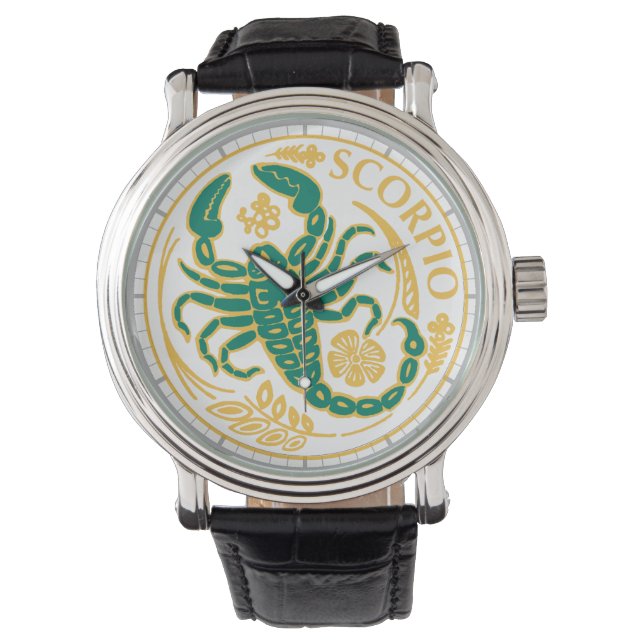 Skorpiozeichen Armbanduhr (Vorderseite)