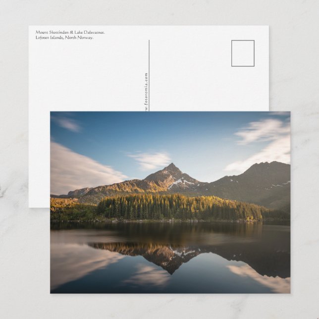 Skottinden Lofoten Postkarte (Vorne/Hinten)