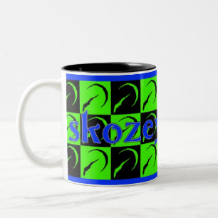 skozey fetisch Schachbrett-Tasse Zweifarbige Tasse