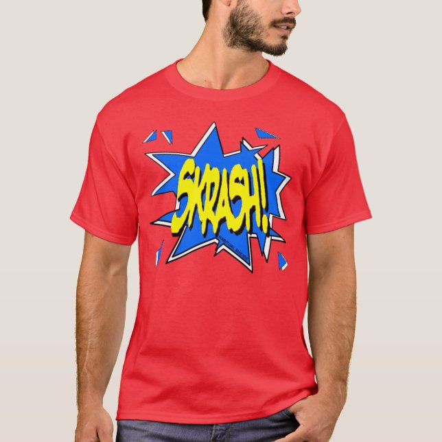 skrash Blau T-Shirt (Vorderseite)
