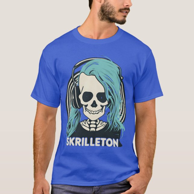 Skrilleton Halloween lustig T-Shirt (Vorderseite)