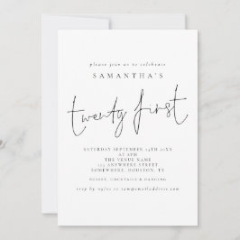 Skript 21. Geburtstagspartei Einladung