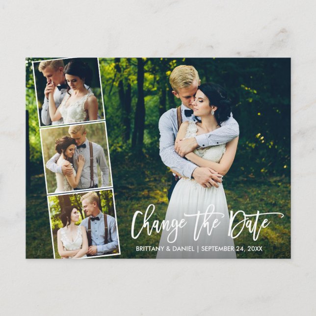 Skript 4 Foto ändern Datum Neu Datum Postkarte (Vorderseite)