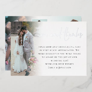 Skript 6 Fotos Hochzeit Danke Luxus Folienkarte Folieneinladung
