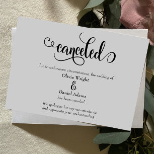 Skript abbrechen Hochzeitsankündigung Einladung