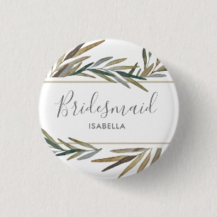 Skript-Aquarell-rustikale schicke Button