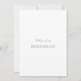 Skript Blue & White Bridesmaid Vorschlagskarte Save The Date