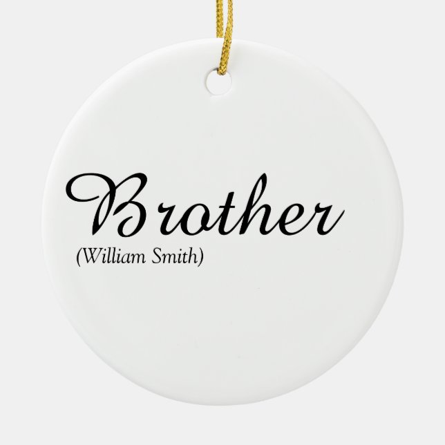 Skript Brother definiert Welt als Beste aller Zeit Keramik Ornament (Vorne)