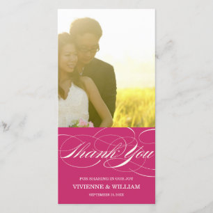 SKRIPT-DANK WEDDING %PIPE% DANKT IHNEN FOTO-KARTE DANKESKARTE