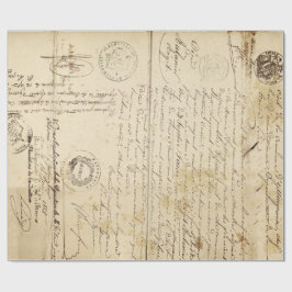 Skript-Dokumenten-Möbel Decoupage Papier Geschenkpapier