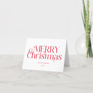 Skript Einfache Weihnachts-Rote Weihnachtskarte Feiertagskarte