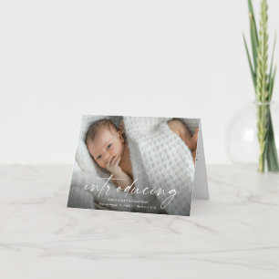 Skript Einführung Baby-Foto  Dankeskarte