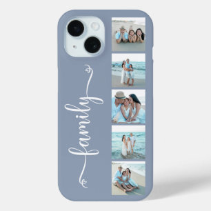Skript Familienfoto Staubblau Case-Mate iPhone Hülle