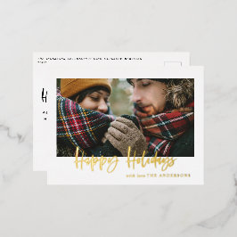 Skript-Feiertage Foto-Folie Urlaub Postkarte