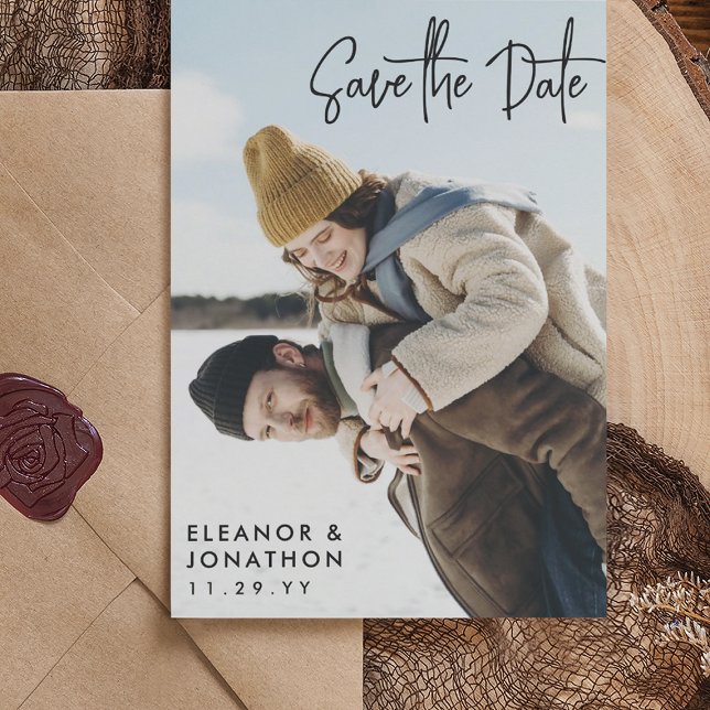 Skript-Foto für Schwarze Signaturen Save the Date (Von Creator hochgeladen)