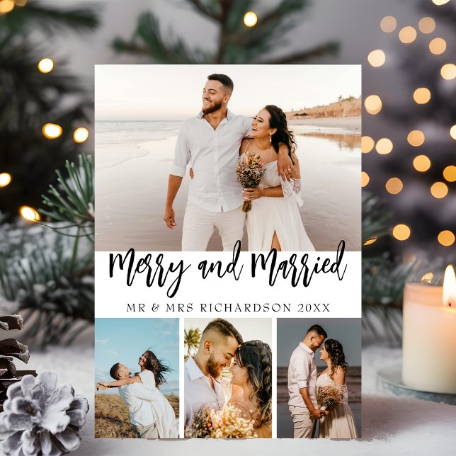 Skript Frohe Weihnachten & Hochzeit 4 Foto Collage (Von Creator hochgeladen)