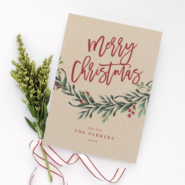 Skript fröhliche Weihnachten Filiale Nicht-Foto Ur Einladung (Von Creator hochgeladen)