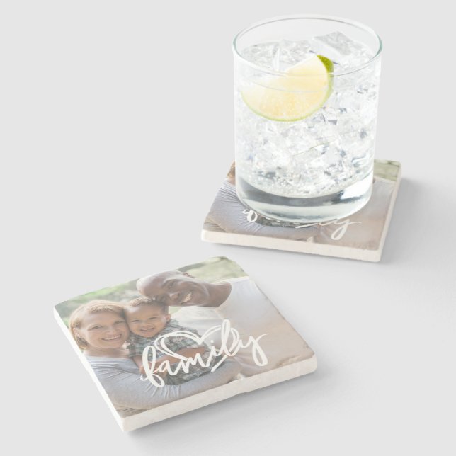 Skript für benutzerdefinierte Fotos Steinuntersetzer (Seitenansicht)