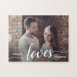 Skript für benutzerdefinierte Paare Foto-Liebe Puzzle