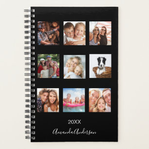 Skript für benutzerdefinierte schwarze Foto-Famili Planer
