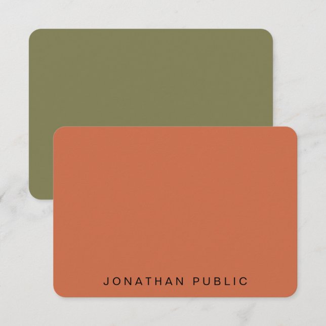 Skript für benutzerdefinierte Trend-Farben, kallig Mitteilungskarte (Vorne/Hinten)