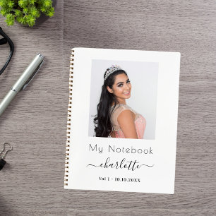 Skript für das weiße Foto Notizbuch