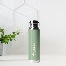 Skript für den grünen Pfirsichpfirsich Trinkflasche
