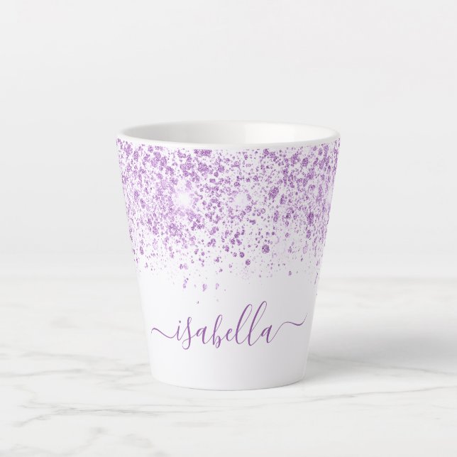Skript für den lila Glitzer Milchtasse (Vorderseite)
