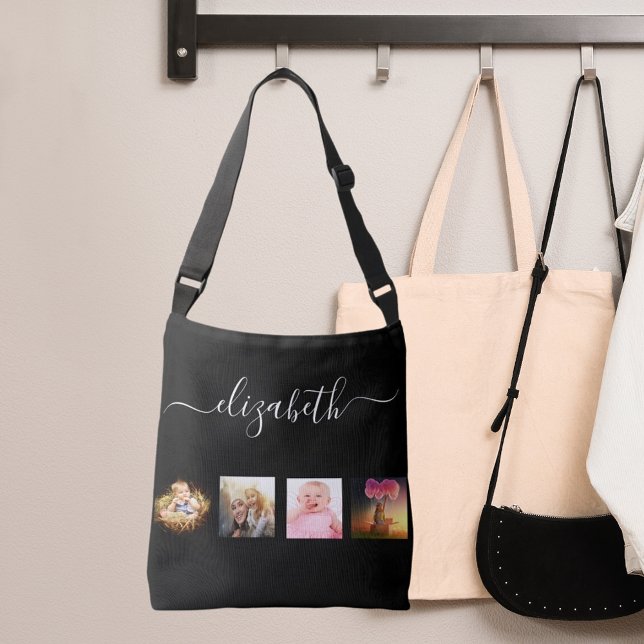 Skript für den Schwarz-weißen Foto-Sortiernamen Tragetaschen Mit Langen Trägern (Von Creator hochgeladen)