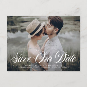 Skript geblüht unser Foto Datumsüberlagerung Geret Ankündigungspostkarte