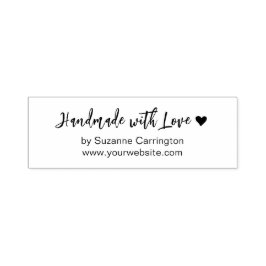 Skript Handmade mit Liebe Herz. Geschäftlich Permastempel