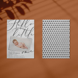 Skript hello kleine eine moderne 1-Foto Typografie Ankündigung