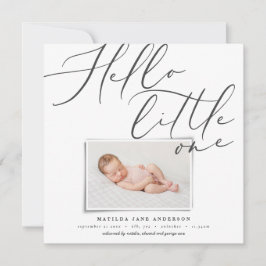 Skript hello kleine eine moderne 1-Foto Typografie Ankündigung