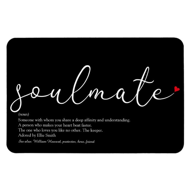 Skript-Liebe - Seelendefinition Magnet (Horizontal)