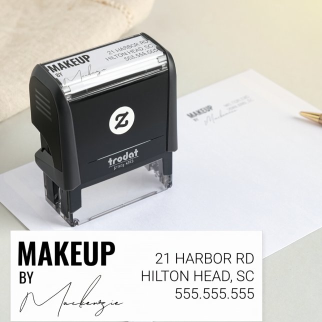 Skript Makeup Studio Rücksendeadresse Telefon Selb Permastempel (Von Creator hochgeladen)
