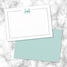 Skript Minimalistischer Aquamariner Blauer Name Mo