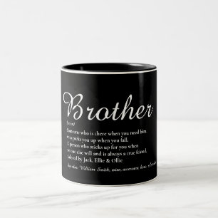 Skript Moderne Spaß Kühler Bester Bruder Definitio Zweifarbige Tasse