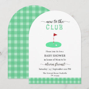 Skript neu im Club Golf Baby Shower Einladung