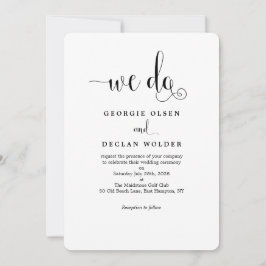 Skript nur wir machen Kalligrafie Hochzeit Einladu Einladung